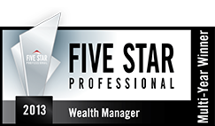 Five Star Professional 2013 Wealth Manager award